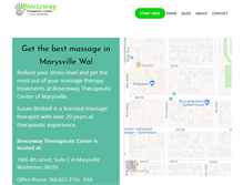 Tablet Screenshot of breezewaymassage.com